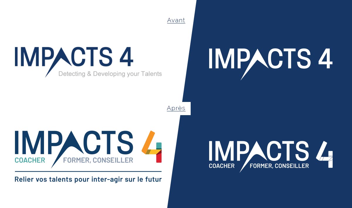 Impacts4 : Logotype Avant Après
